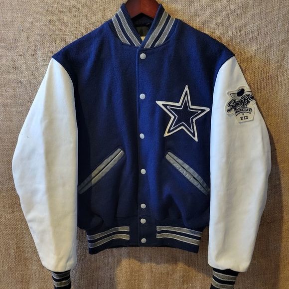 delong | Jackets & Coats | Vintage Dallas Cowboys Delong Wool Letterman ...